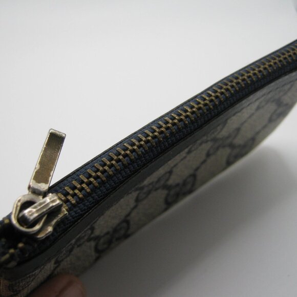 Authentic Gucci GG Blue Card/Coin Holder Purse - Picture 2 of 5